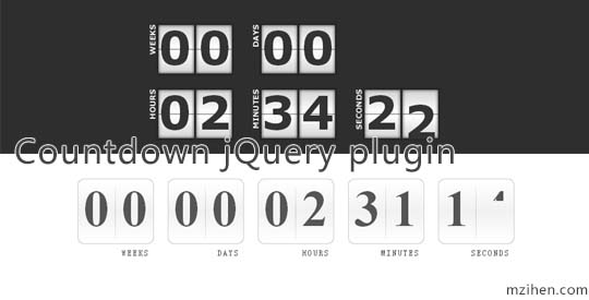 Countdown jQuery plugin
