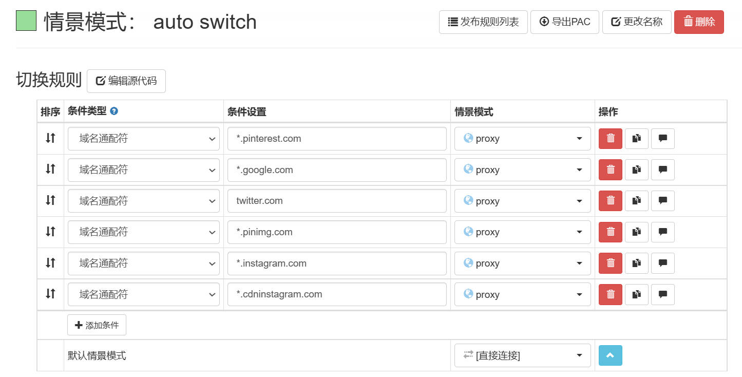 终于会用SwitchyOmega的auto switch模式了-子痕的博客